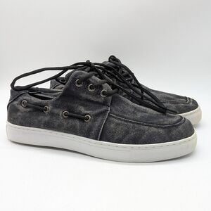 Bed Stu charcoal grey black lace up shoe 10